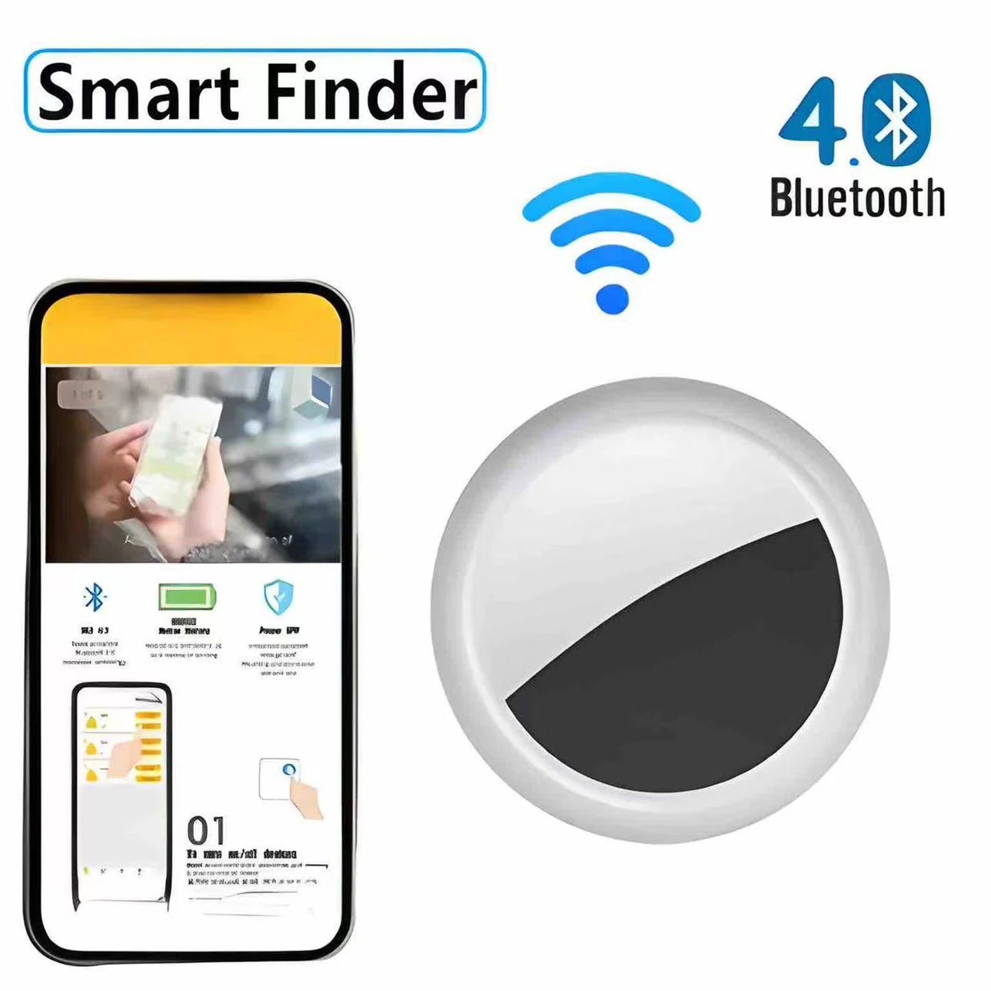 Smart Bluetooth GPS Anti - lose Tracker Sound locate msg reminder