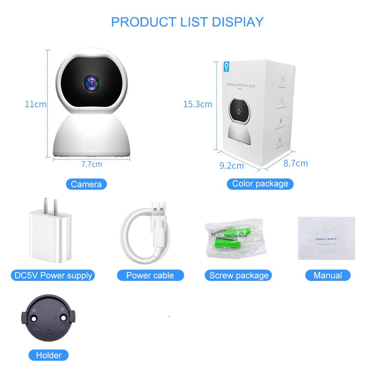 Home security phone equipped wireless camera.