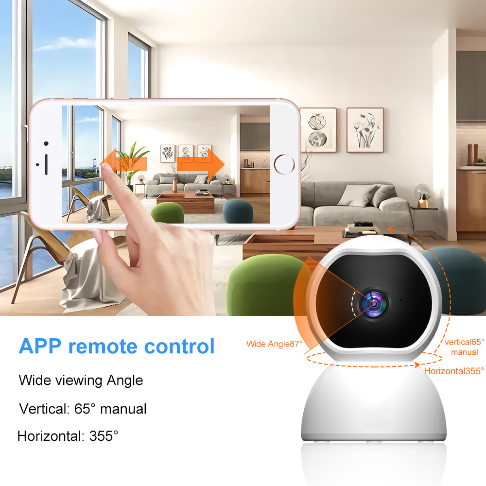 1080P Home Security Indoor Phone equipped, Wireless IP Camera.