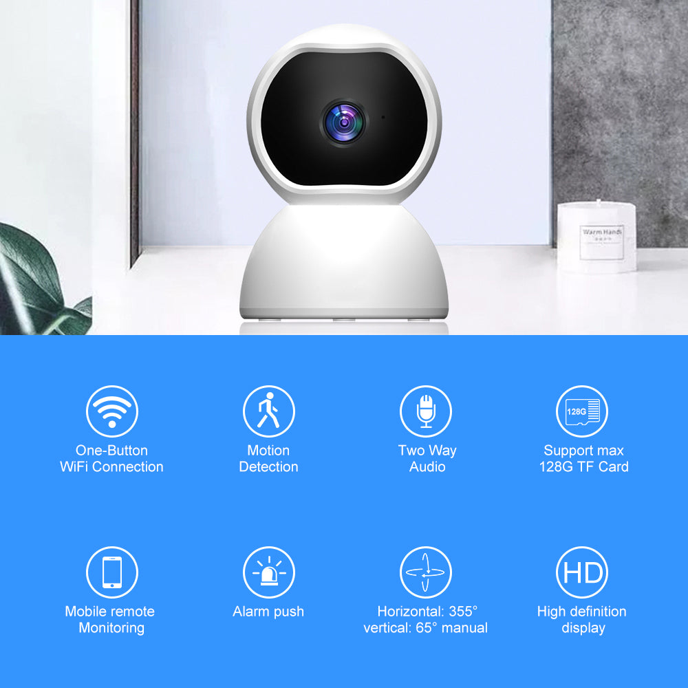 1080P Home Security Indoor Phone equipped, Wireless IP Camera.